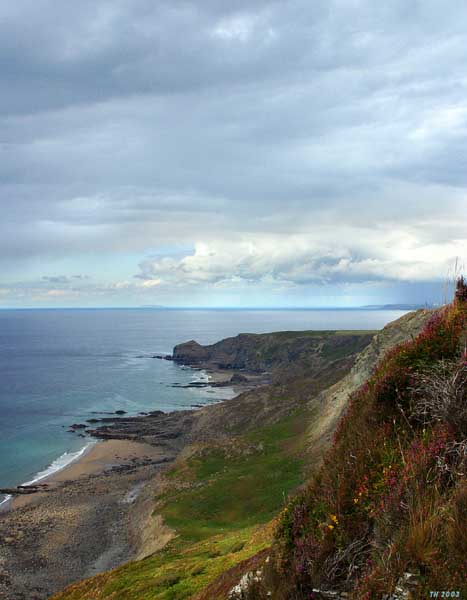 Lundy Island from Rusey Cliff